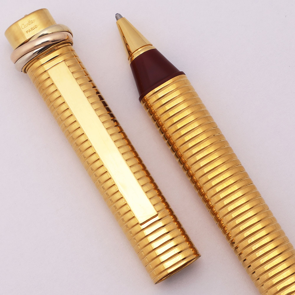 Must de Cartier Vendome Trinity Ballpoint Pen - Gold Rings w